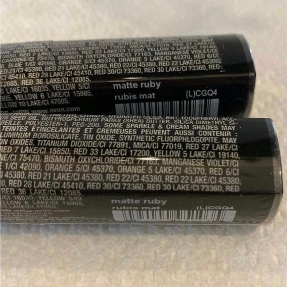 (2) Avon Ultra Color Lipstick - RARE - MATTE RUBY Lipstick - Picture 2 of 3